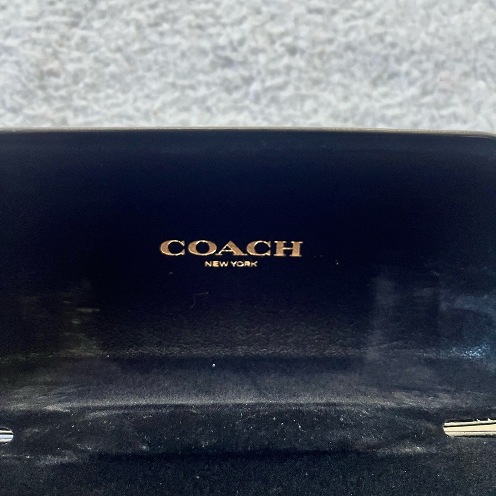 COACH Black Clam Shell Glasses or Sunglasses Case - Picture 7 of 11